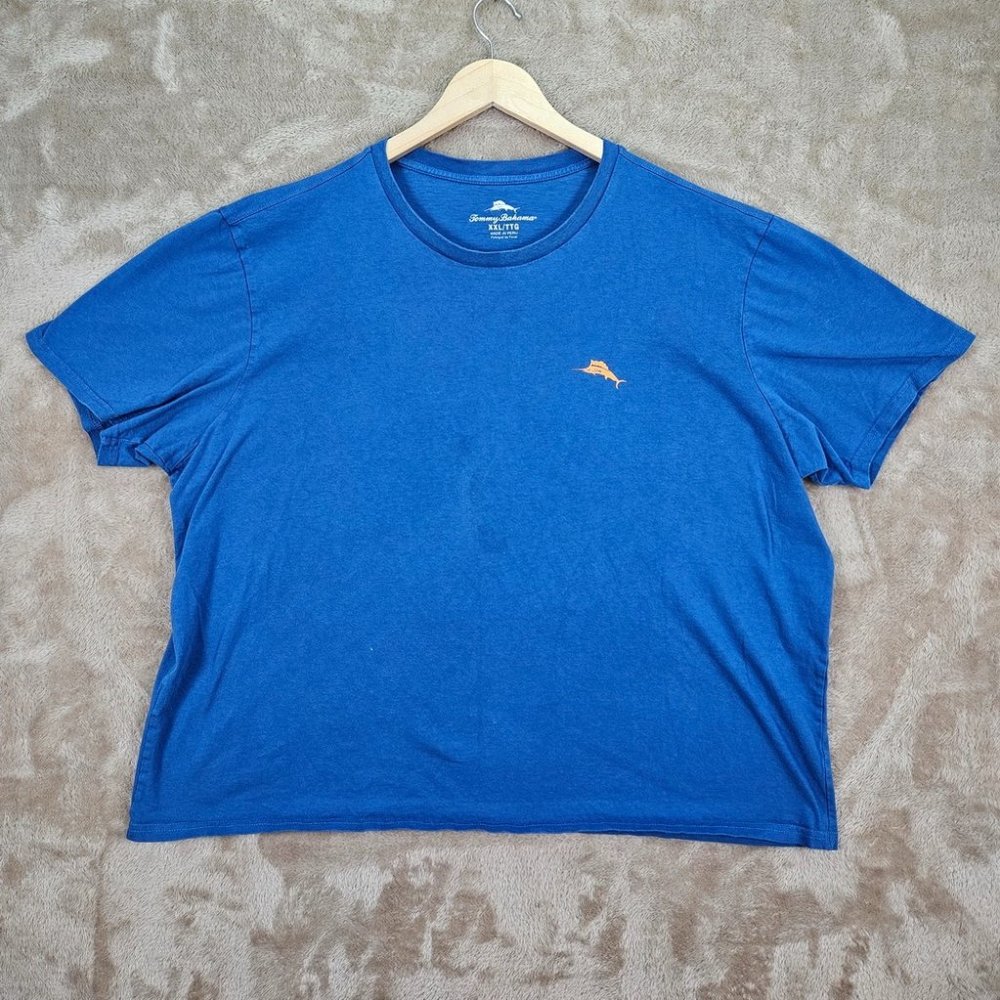 Tommy Bahama Winner Take Ale Graphic T-Shirt Unisex Sz XXL 2XL Blue Short Sleeve